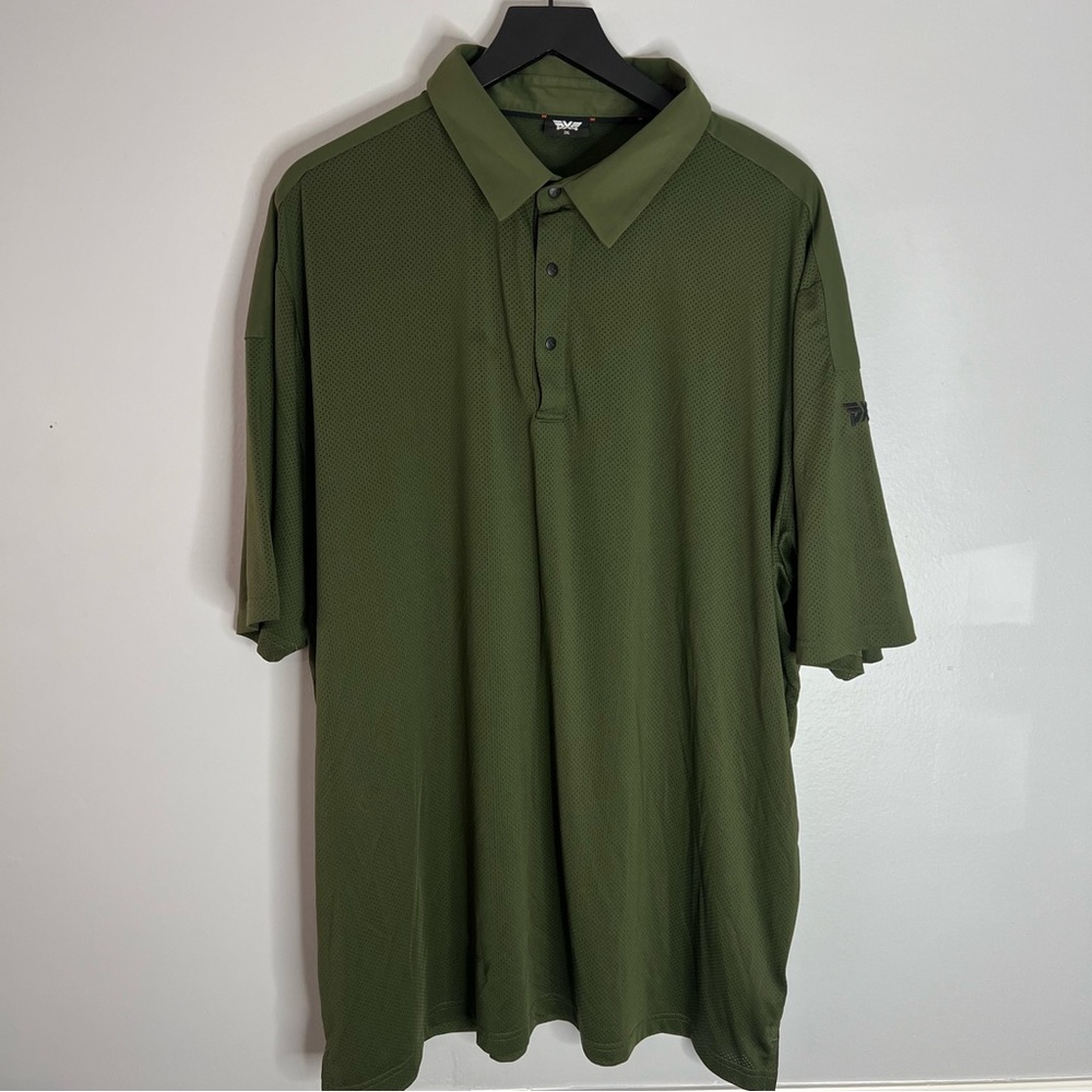 PXG Performance Golf Polo Shirt Mens XXL Green